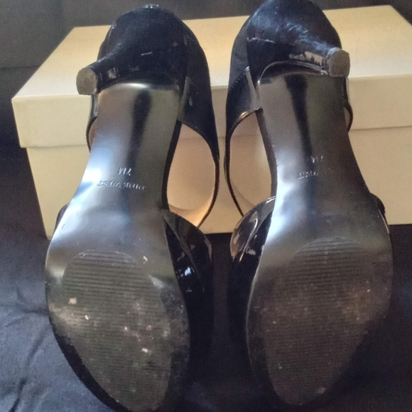 Nine West, black with Patten leather accents, zip up, size 7, - Picture 7 of 15